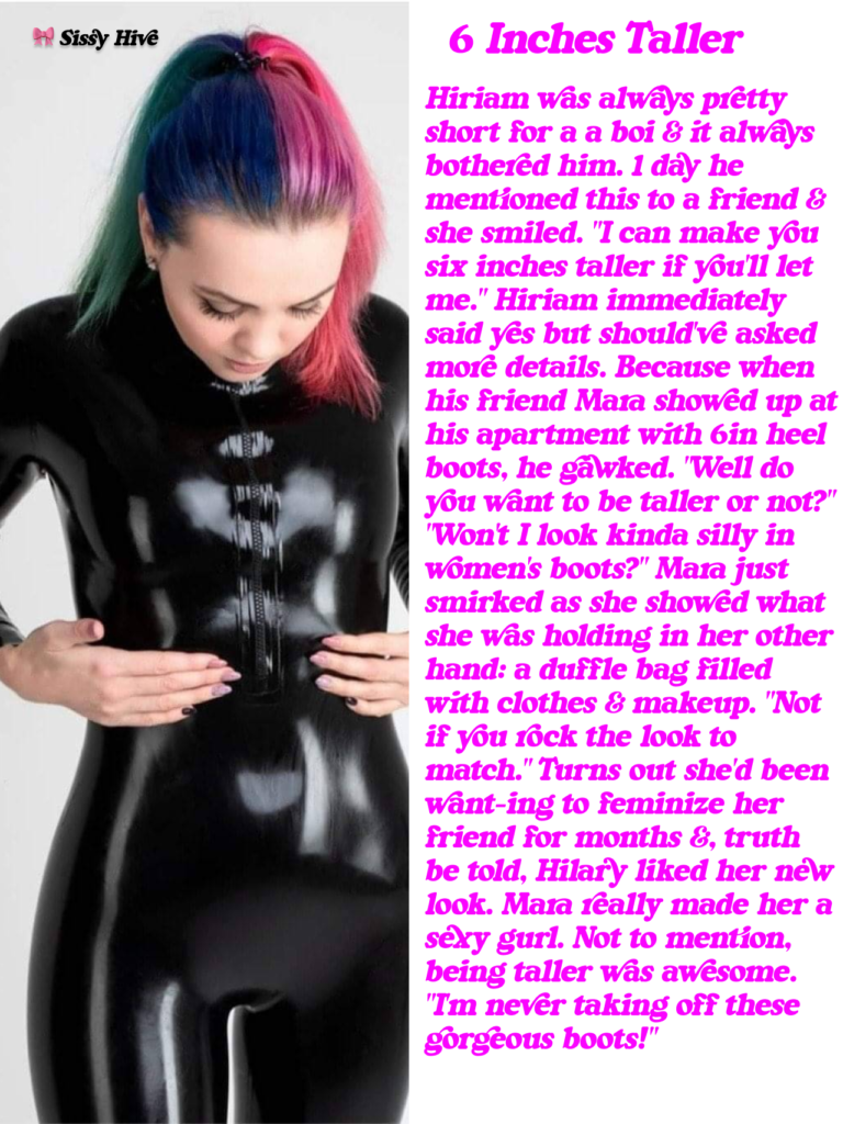Latex Sissy Captions 14