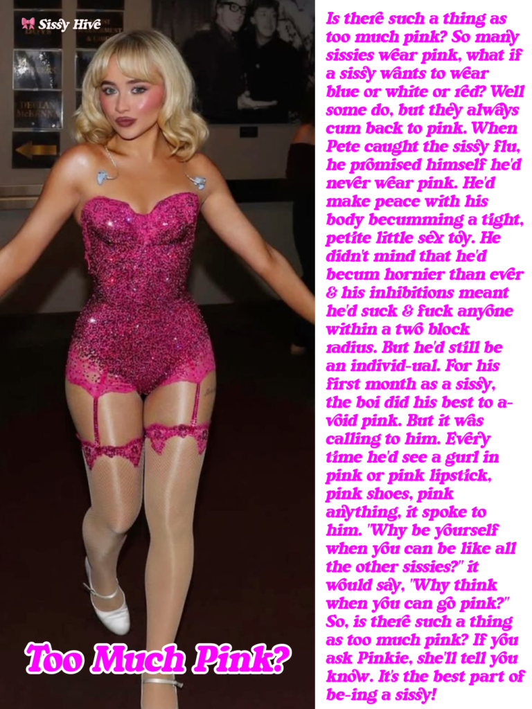 Pink Sissy Captions 15