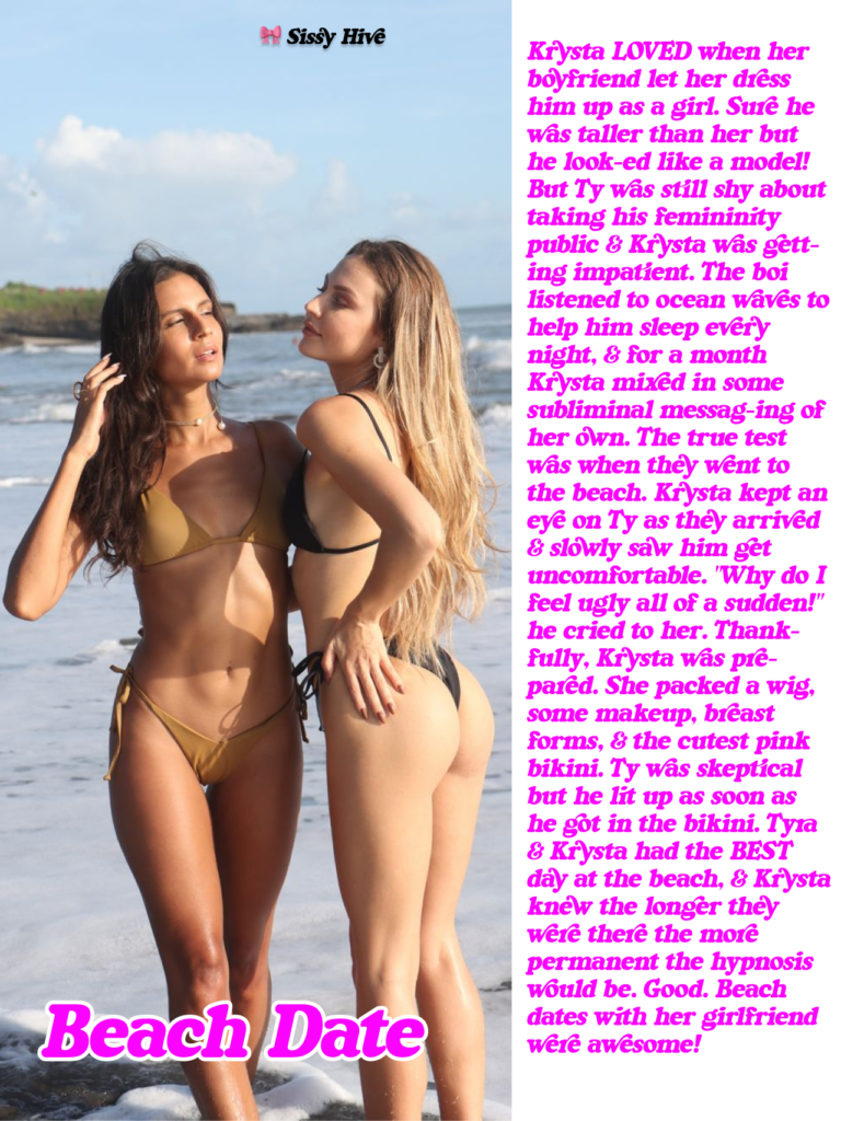 Sissy Bikini Captions 20