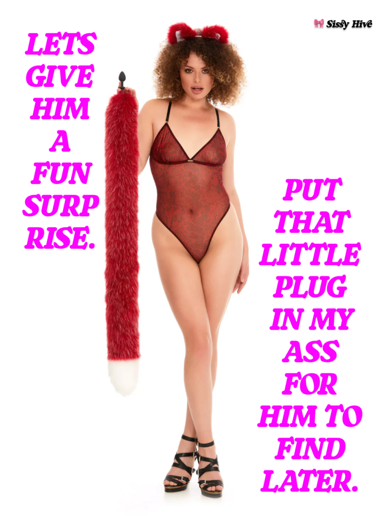 Sissy Butt Plug Captions 12