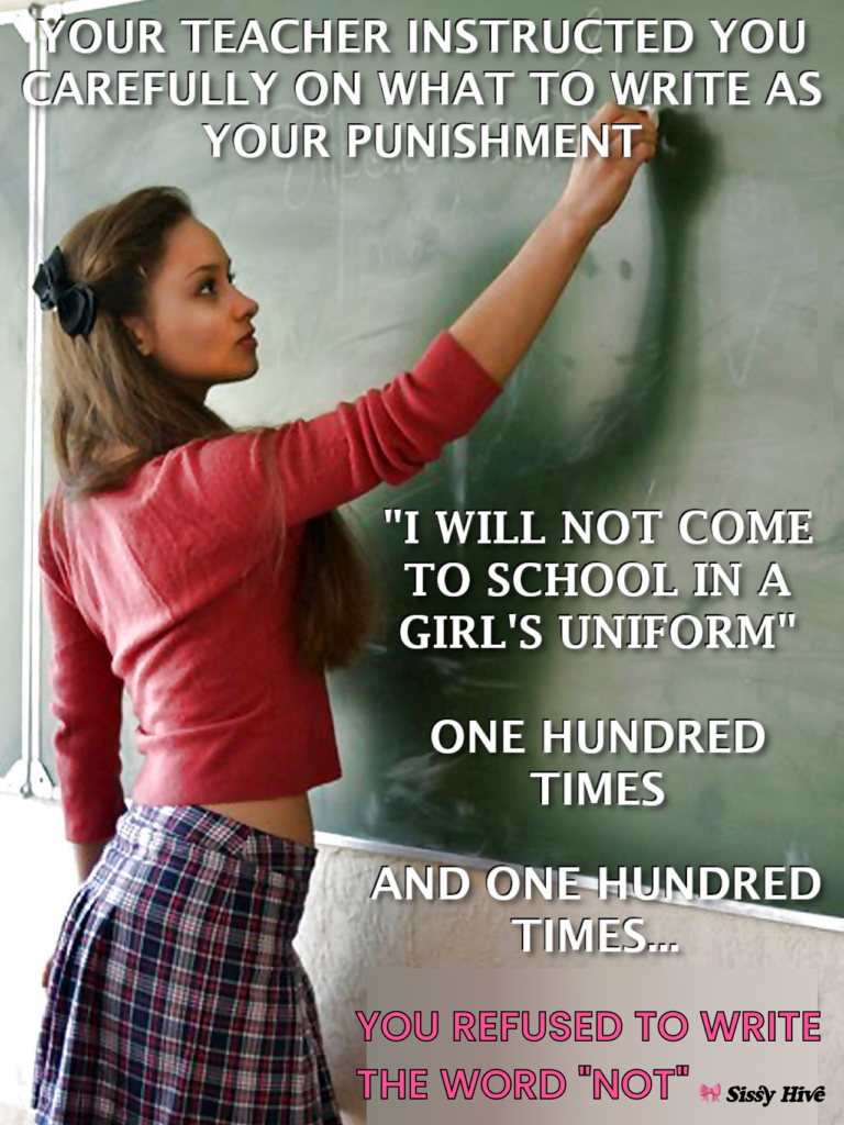 Sissy Schoolgirl Captions 16