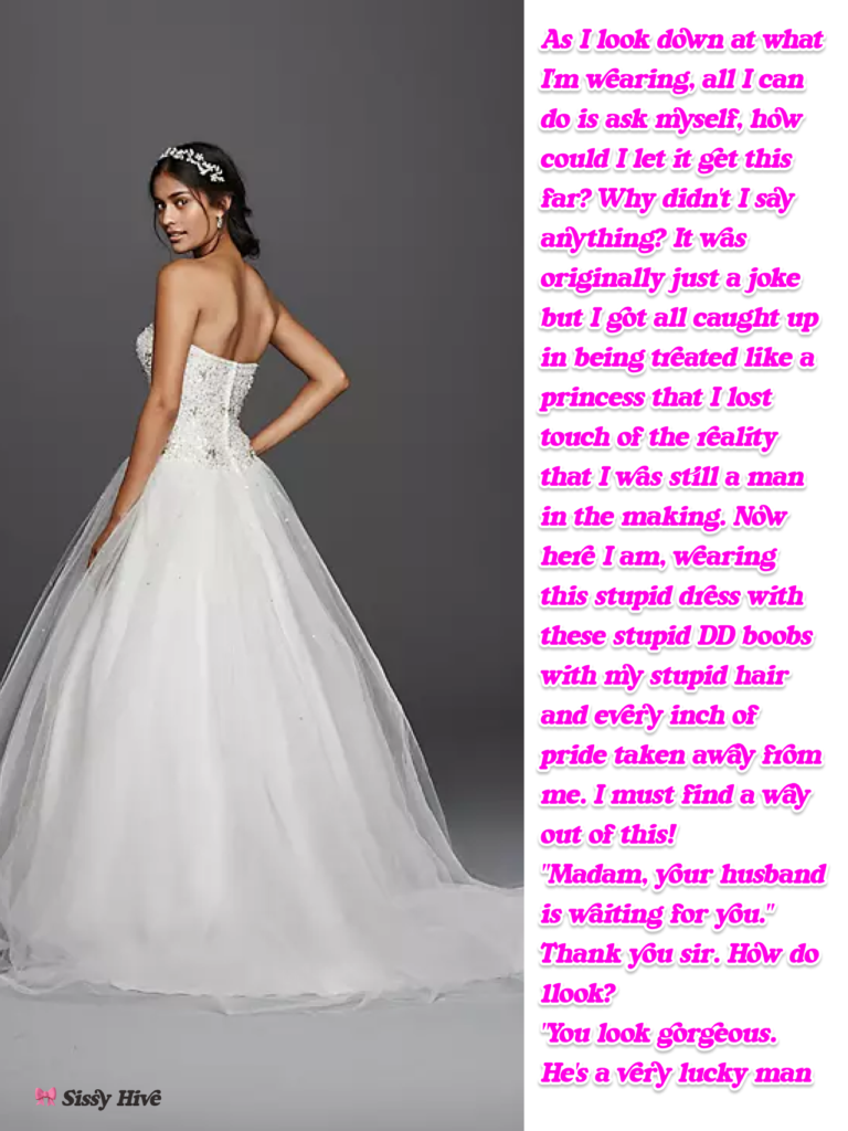 Sissy wedding captions 17