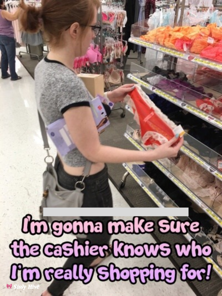 Sissy Shopping Captions 13