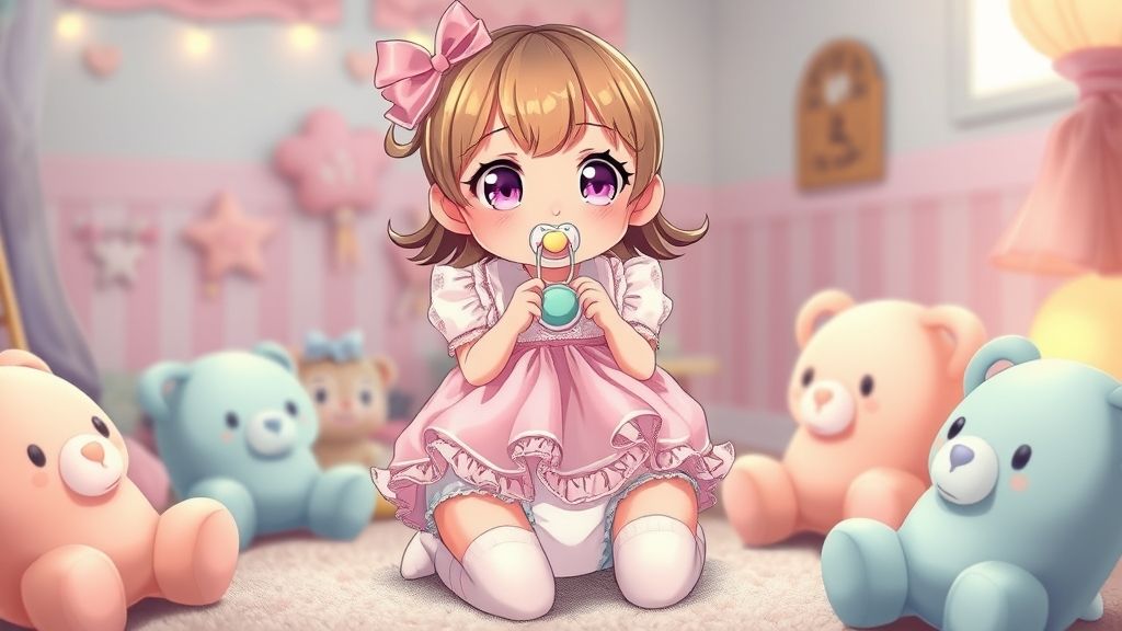 Diaper-sissy captions