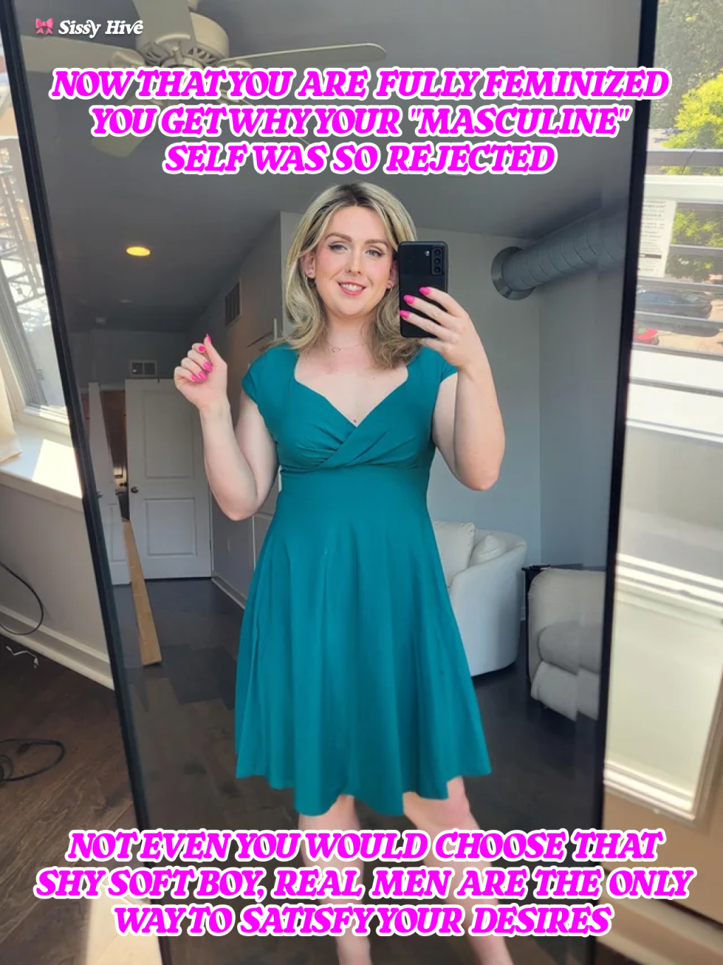 Sissy Kiss Captions 12