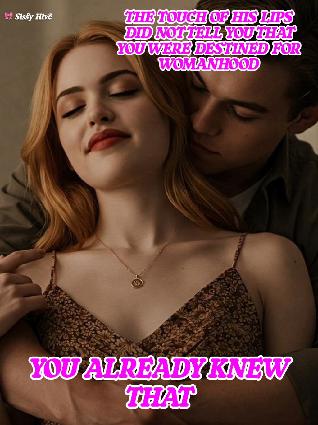 Sissy Kiss Captions 15