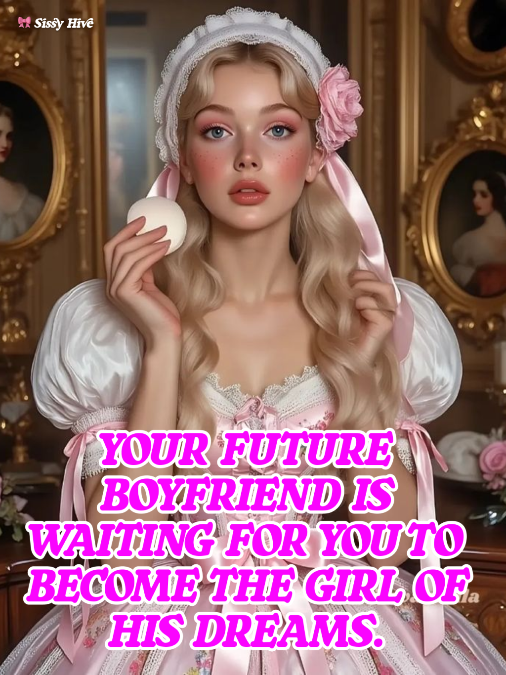 Sissy Kiss Captions 20