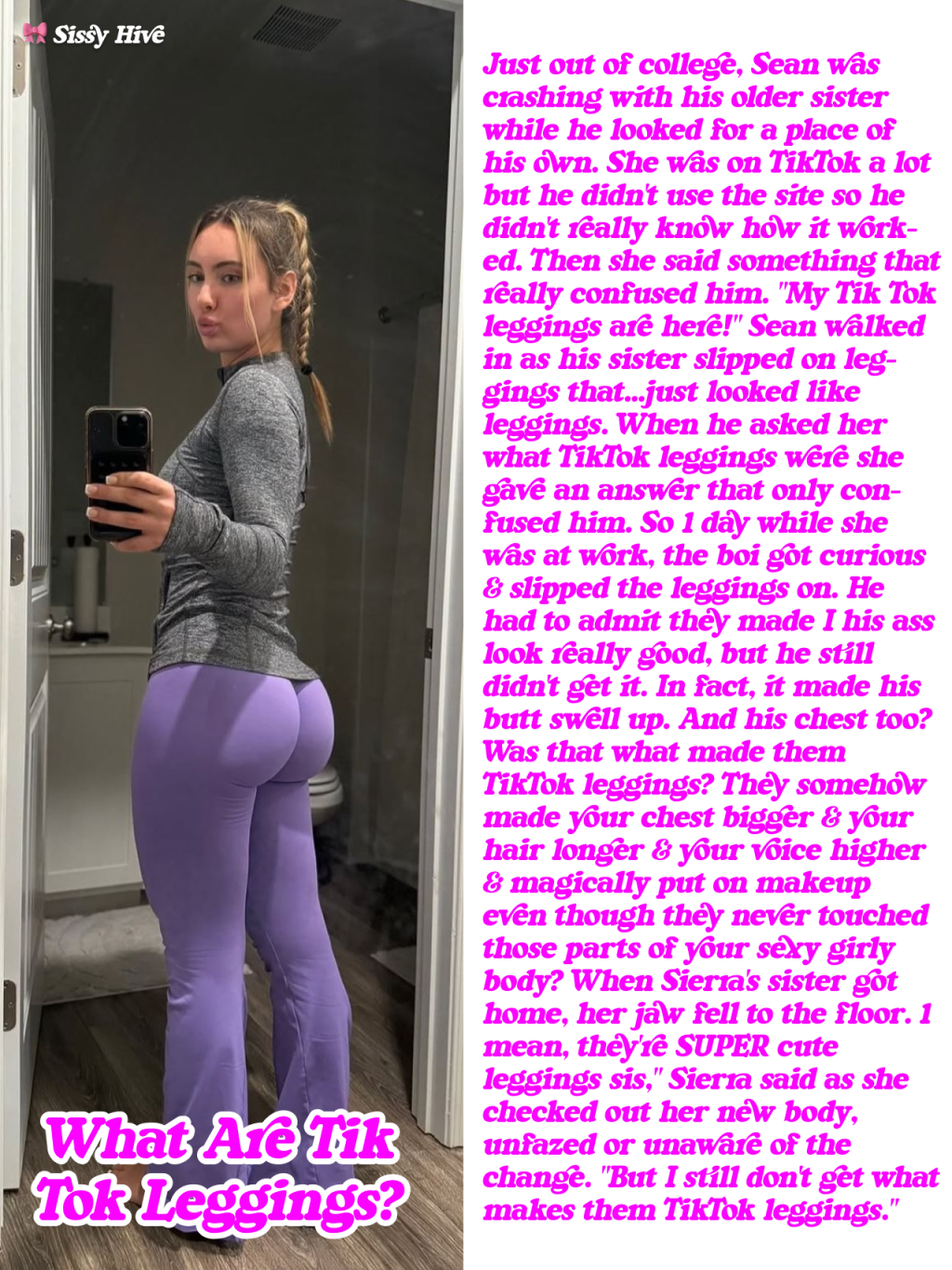 Sissy Leggings Captions 11