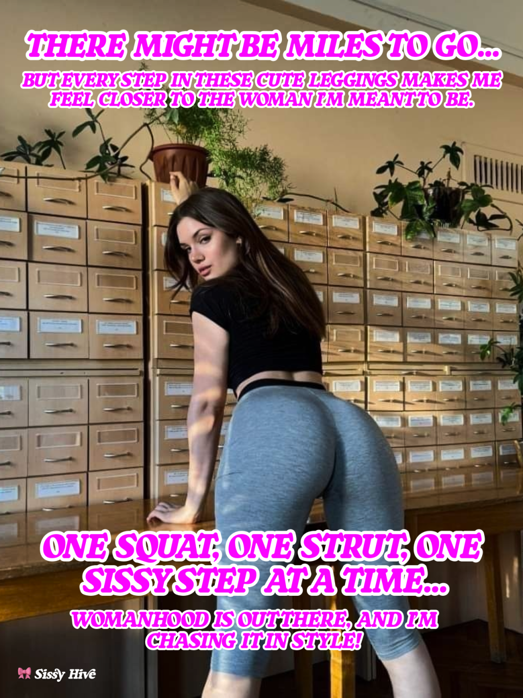 Sissy Leggings Captions 12