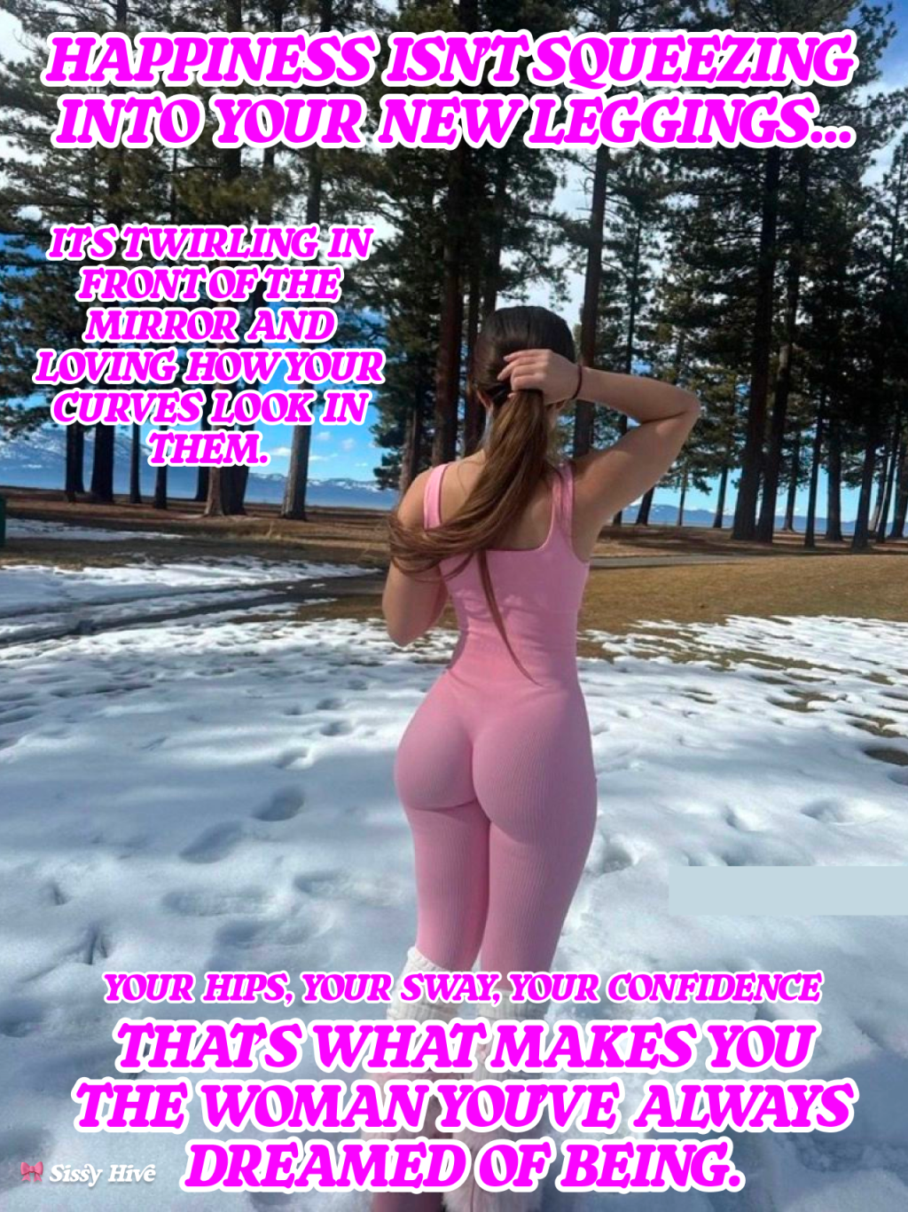 Sissy Leggings Captions 15
